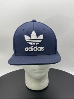 Adidas Trefoil Snapback hat Navy Blue